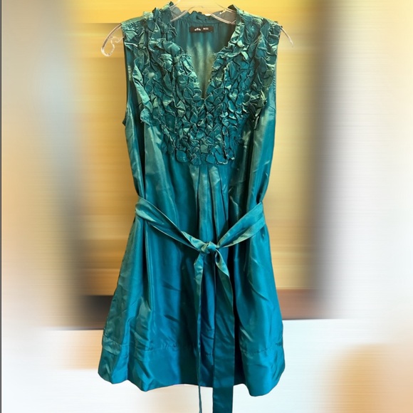 SILK SLEEVELESS TUNIC/DRESS w/ Belt| Size M - Picture 1 of 9